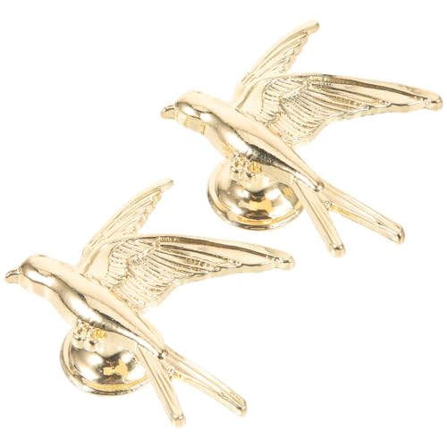 Gadpiparty 2 Piezas Tiradores de Armario Forma Mango Metálico Dorado para Puertas Accesorios Decorativos para Muebles de Cocina y Dormitorio