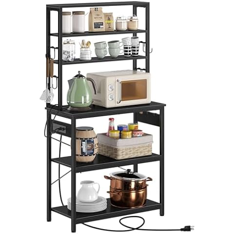 Rolanstar Baker's Rack with Power Outlets Cover