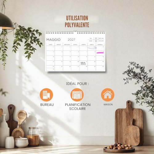 Calendrier Mural Italien 2026 2027 – vue 5