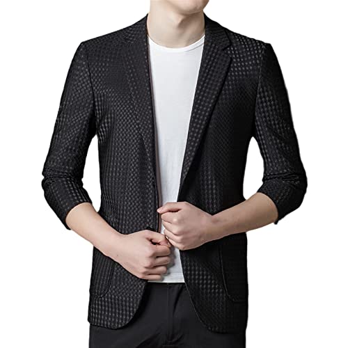 Blazer homme ajusté noir XXL Kelsiop silhouette structurée sans inconfort