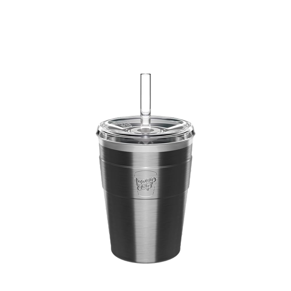 Keepcup Nitro Thermal Cold Cup - Insulated Stainless Steel Reusable Coffee Cup With Lid And Straw - 12Oz/340Ml - 12Oz/340Ml