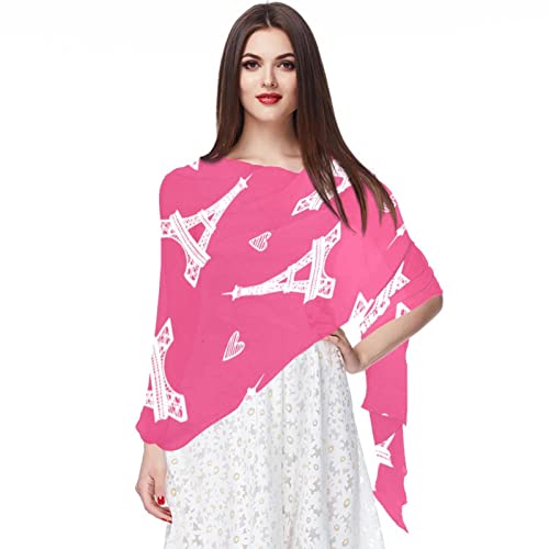 Foulard mousseline de soie Tour Eiffel pour vos sorties chic