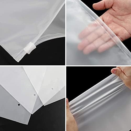 Pobuu 25 Pack Zip-Lock Travel Storage Bag,5 Mixing Size Luggage Pouch Bags Organizer Hospital Bag Space Saving Bags for Clothes Shoes Home Hospital School Trip