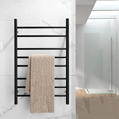 Sèche-serviettes électrique noir pour une salle de bain cocooning