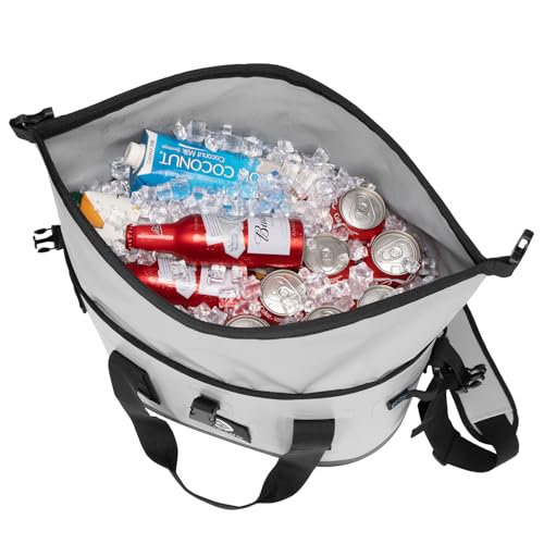 Image of Vogano 40 Can Soft Cooler Bag - Insulated Leak-Proof Large Cooler Bag with Roll-Top Waterproof Seal | Portable Ice Chest for Camping, Beach, Travel, Picnics | 24HR Cold Retention