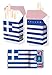 Produktbild WM-SET Motiv: GRIECHENLAND FAHNE/FLAGGE - 1x cardbox (Kartenhülle, Ausweishülle, Führerscheinhülle) UND 1x indo slipp (Hülle für Zigarettenschachteln) im SET