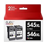 ejet Cartouches PG-545XL CL-546XL d'encre Remplacement pour Canon 545 546 XL pour Pixma TR4550 TS3150 MX495 MG3050 MG2950 TS3350 TR4551 MG2550 IP2850 MG2950 MX490 MG2450 MG2550s (Noir Couleur, 2-Pack)
