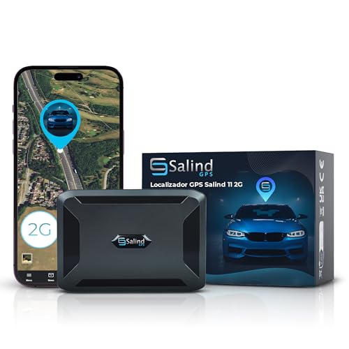 Salind 11 2G - Localizador GPS con Imán para Coches, Otros Vehículos y Maquinaria - Seguimiento en Tiempo Real, Historial de Rutas y Alarmas Antirrobo - Batería de hasta 90 Días (Modo Espera)
