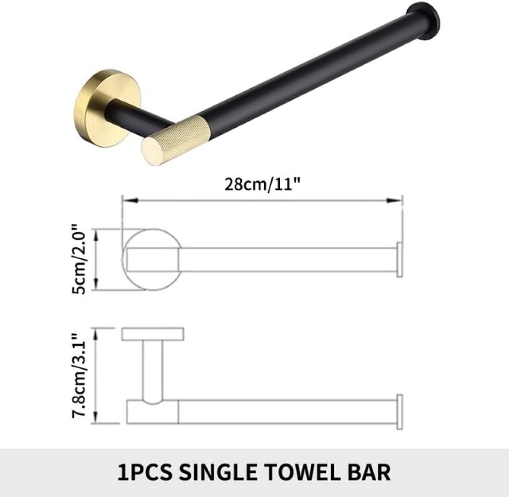 Brushed Gold Towel Ring Wall Mounted Round Towel Holder Hanger Storage Accessories Kitchen Bathroom Accessories Matte Black,A3 Towel Ring (Bgb Towel Ring)
