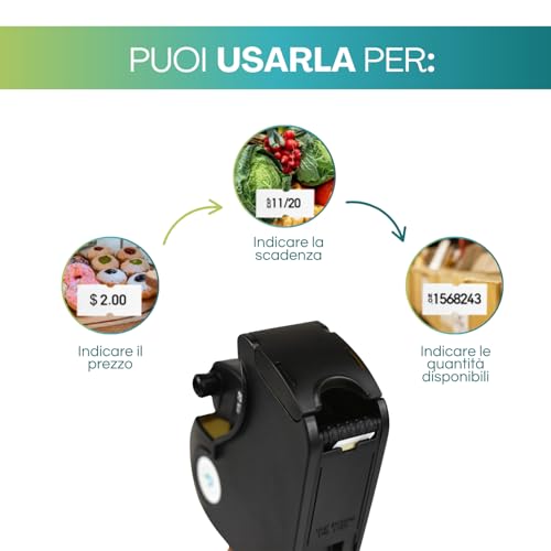 Etiquetadora de precios con 1 línea de impresión rápida y adhesivos duraderos 4