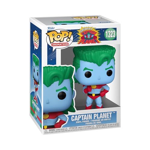 Funko Pop! Animation: Captain Planet - Captain Planet and The Planeteers - Figura de Vinilo Coleccionable - Idea de Regalo- Mercancia Oficial - Juguetes para Niños y Adultos - TV Fans