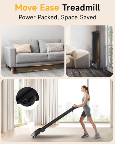 Image of Walking Pad Treadmill with Handle Bar,Walking Pad with Incline 8%,2.5HP Quiet Under Desk 320 lbs 2 in 1Treadmills for Home Office,Compact Foldable Walking Pad,Remote Control&LED Display