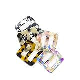 4 Pcs Acetic Acid Rectangle Shape Scarf Ring Tee Shirt Clips T-Shirt Clasp Clip Ring Clothing Ring...