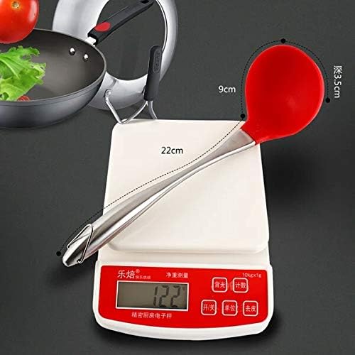 Amazon Co Jp Y K Life シリコンおたま キッチンツール シリコン耐熱レードル 高温調理器具 赤 ステンレス製のハンドル ホーム キッチン