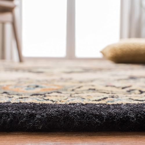 Image of 4x6 Ft Wool Tufted Rug - Compact Handcrafted Carpet for Small Living Rooms, Bedrooms & Study Areas