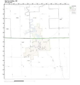 ZIP Code Wall Map of Spring Valley, WI ZIP Code Map Laminated: Amazon ...