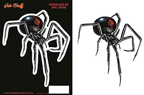 HOT STUFF MERCHANDISE Black Widow Spider AUTO Sticker