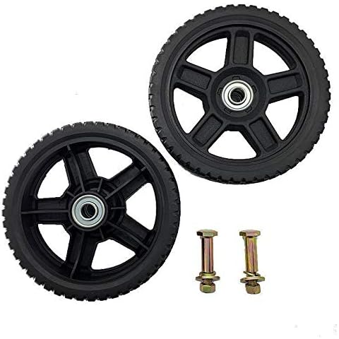 Juego de 2 ruedas universales para cortacésped de 180 mm de diámetro de Raisman Cover