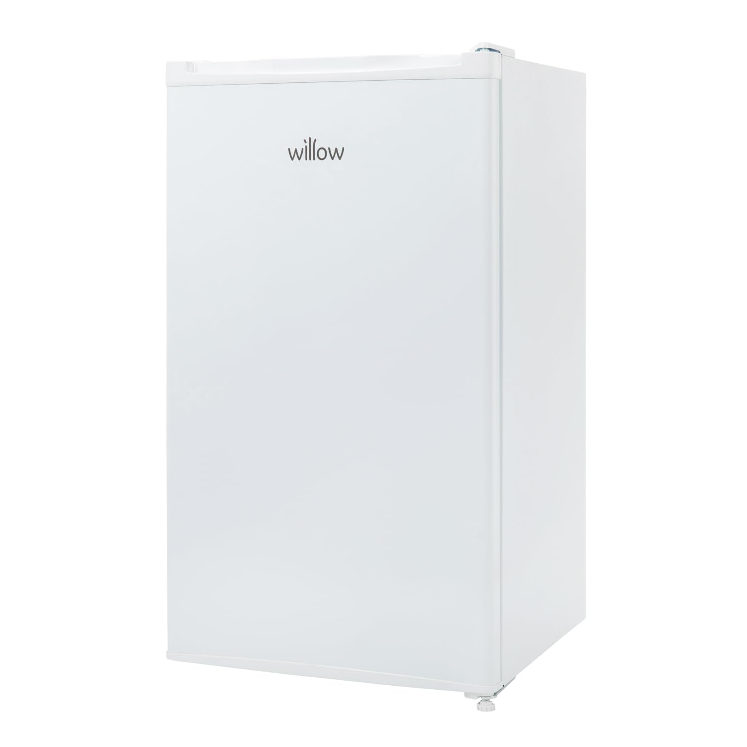 Willow W48UCLW 94L Small Under Counter Fridge with Recessed Handle, Adjustable Thermostat, Reversible Door, Interior Light - White — view 4