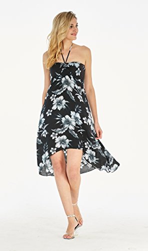 Image of Women's Hawaiian Luau Halter Dress in Signature Prints