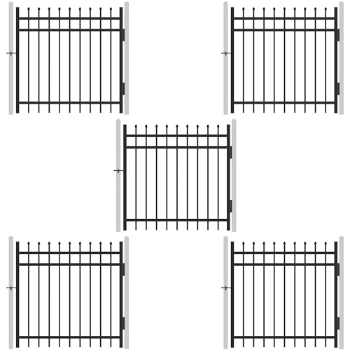 Pinnacle Fence Gate Pack of 5 - Heavy Duty Steel