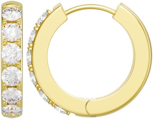 14K Gold Hoop Earrings for Women Hypoallergenic Lightweight Small...