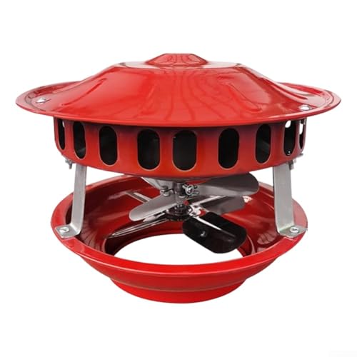 Qualoramall Ventilador de chimenea de 100 W para estufas de leña, chimeneas y calderas, extractor de humo con construcción de metal, motor de cobre, funcionamiento silencioso, diámetro de combustión