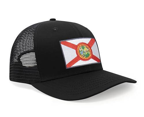Image of International Tie State Hat for Men and Women, Adjustable Snapback Trucker Baseball Cap with Embroidered Patch