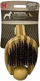 Hugs Pet Products Bamboo Massaging Palm Brush for Pets, Small