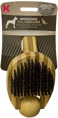 Hugs Pet Products Bamboo Massaging Palm Brush For Pets, Small #TOP4