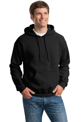 Gildan Activewear DryBlend Pullover Hooded Sweatshirt, M, Black