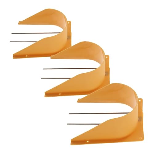 PRETYZOOM Porte de Course de Pigeons Style Européen en Abs et Acier Inoxydable Porte à Oiseaux Pratique pour Cage à Pigeons Lot de 3 Pièces pour Éviter la Fuite