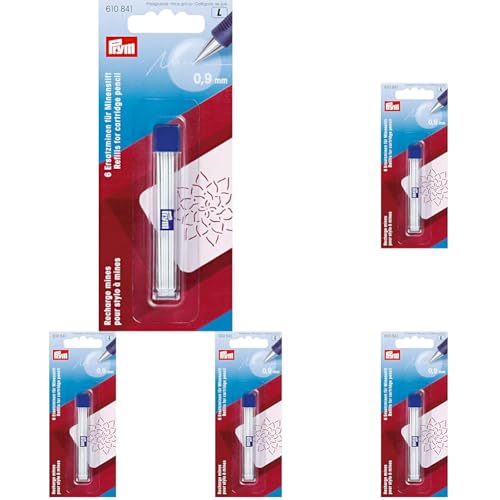 Prym 610841 Recharges pour Stylo à Mines pour ne plus rater vos tracés sur tissus foncés