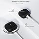 KOKOKA Silikonhülle Kompatibel mit AirPods 4 2024 Hülle Case, Front-LED Sichtbar, Stoßfeste Weiches Silikon Schutzhülle Case für AirPods 4. Generation mit Reinigungsset, Schwarz