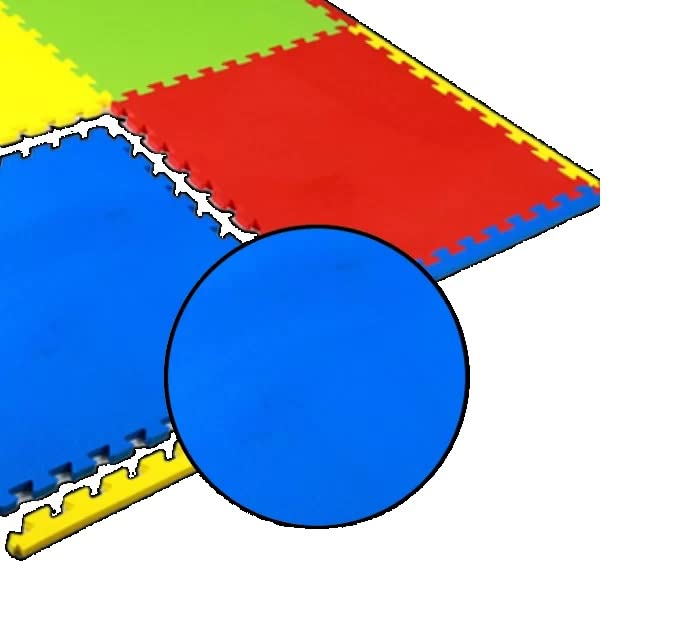 Image of Fit Spree Eva Interlocking Puzzle mats Keep Your Floor Protected Against Scratches, Scuffs, and dents, Especially When Used for Your Home Gym, Garage, or Children's Play Area.