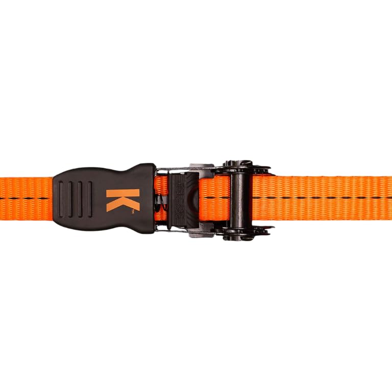 Kargo™ 2-Pack 4M Light Duty Ratchet Straps - 500kg Load Capacity Each, 25mm Webbing, Rubber-Coated Hooks, EN12195-2 Compliant - Image 3