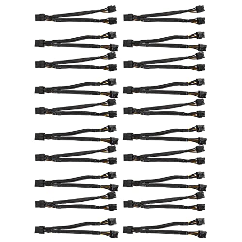 JSDNGURK 20�� GPU PCIe 8�s���̃��X-�f���A��2X8�s���i6+2�j�I�XPCI Express�d���A�_�v�^�[�ґgY�X�v���b�^�[�����P�[�u���A20cm