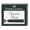 Faber-Castell 185507 – Standaard inktcartridges, 6 stuks, zwart