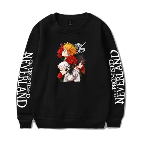 Anime The Promised Neverland Harajuku Long sleeve crew neck sweater Men/Women Longsleeve sweater