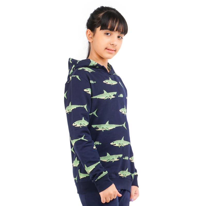 Image of Real Basics Girls Cotton Hooded Sweatshirt (Pack of 1)