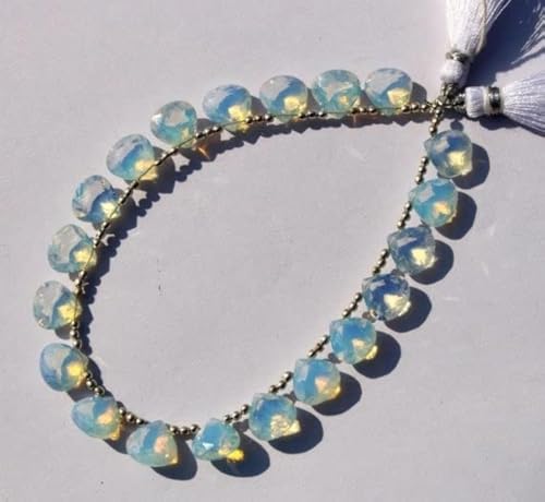 Quartz opalite briolettes perles cœurs pour bijoux faits main - 2
