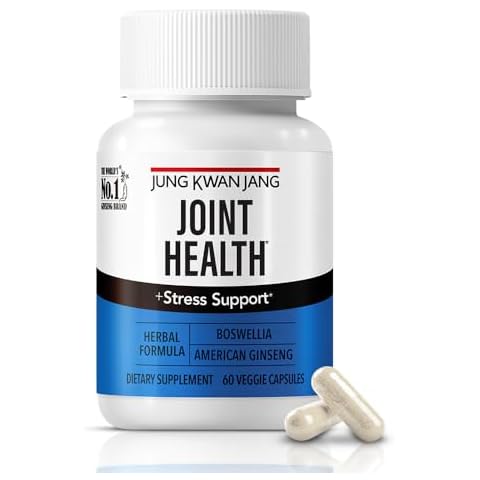 JungKwanJang Joint Health with Boswellia(500mg) and American Ginseng (143mg) for Mobility and Joint Support, 60 Capsules for Men and Women Cover