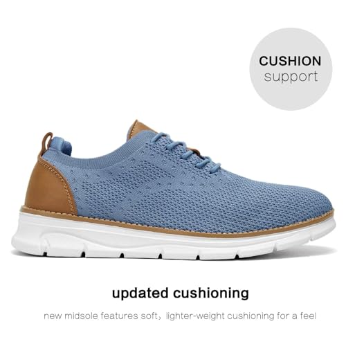 Men's Mesh Sneakers Oxfords Lace-Up Lightweight Casual Walking Shoes Driving Shoes3