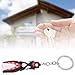 Schlüsselanhängercher Pvc Diving Theme Keyique Breve Forma di Flipper Portachiavi Pinna Portachiavi Flipper Portachiavi (rosso) immagine