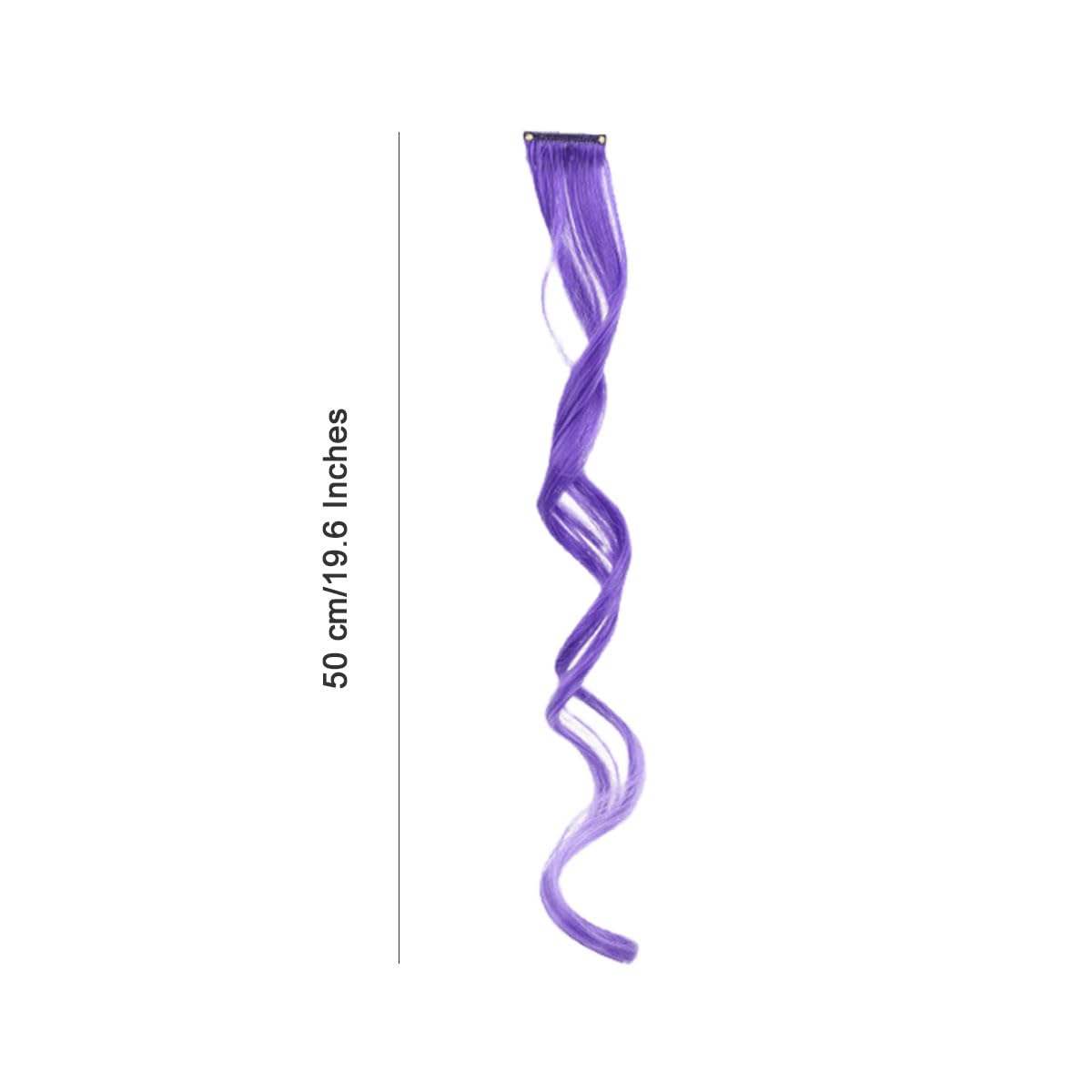 Traziewell Hair Extensions Clip in Curly Purple Long Wavy Clip Hair Extension Heat Resistant Synthetic Hairpieces 0121 - Image 3