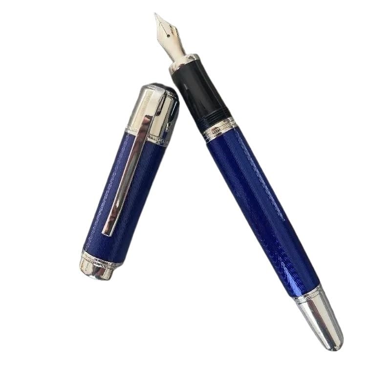 Stylo-plume rouge unique avec étui en cuir, le cadeau d'écriture brillant