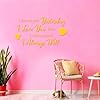 Fine Carving Decals I Love You Yesterday I Love You Still I Always Have I Alway Will 42x70.4cm Window Decals Yellow #2