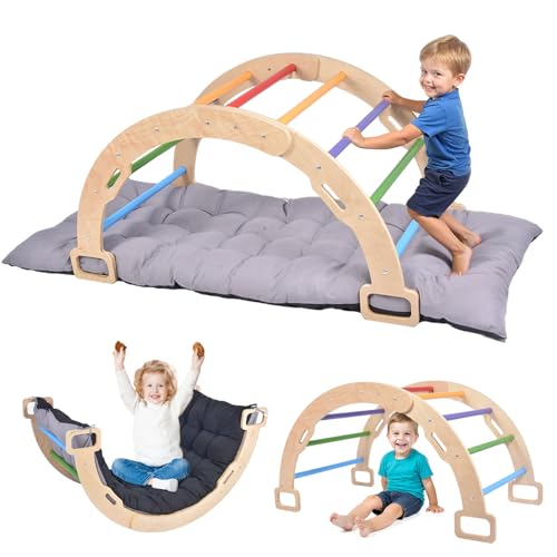 BIERUM Climbing Arch for Toddler - Montessori Arch Rocker Indoor,
