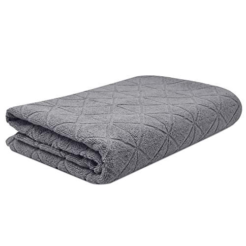 Towelogy® Bath Towels 100% Egyptian Cotton 70x120cm Luxurious & High Absorbency Premium Towels for Hotel Spa and Bathroom Shower Towels | Ecofriendly OEKO-TEX Certified (Ash Grey, 1)