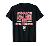 Should've Walked Him Nico Hoerner Chicago Baseball MLBPA T-Shirt, Men, Black, Small